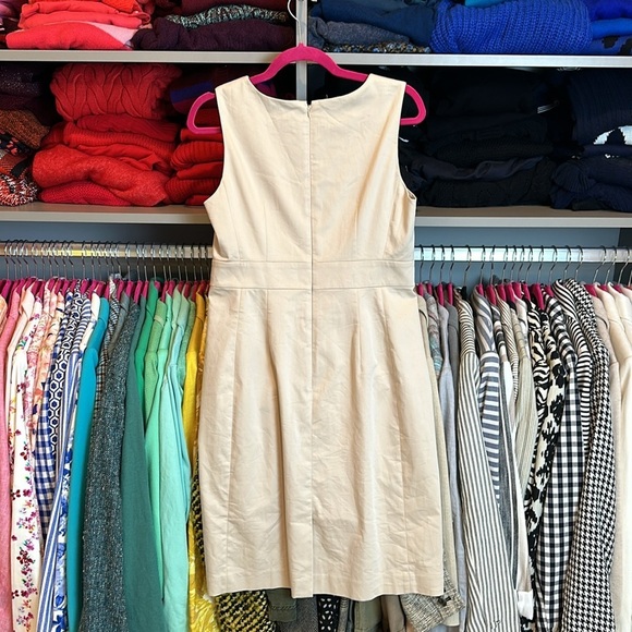 Ann Taylor tan sleeveless dress size 6 - Picture 3 of 3